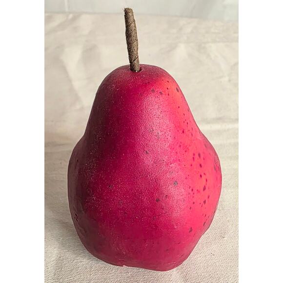 Set of 8 Faux Red Pears Styrofoam Realistic Lifelike Harvest and Fall Decor - Picture 3 of 5